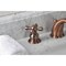 Kingston Brass KB966AX Victorian Widespread Bathroom Faucet, Antique Copper KB966AX - alternate 6